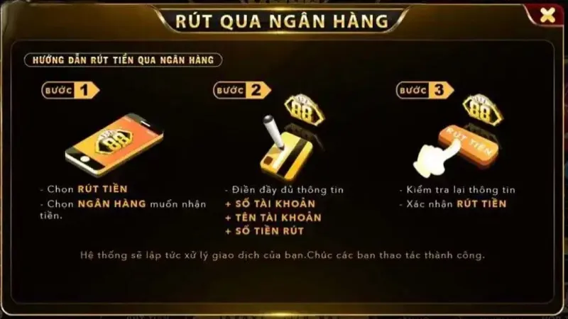 Nhung buoc rut tien don gian tai Go88