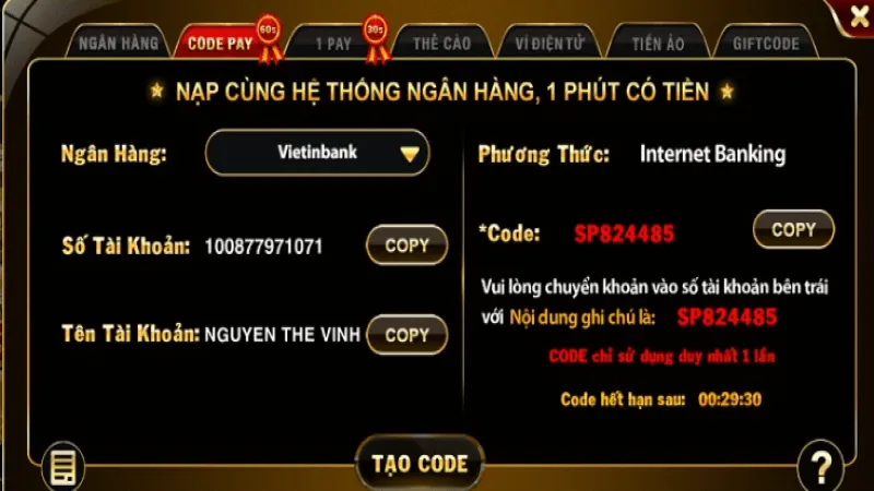 Thanh toan nhanh chong va an toan tai Go88