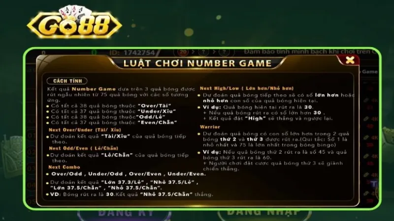 Theo doi ket qua number game moi ngay tai Go88