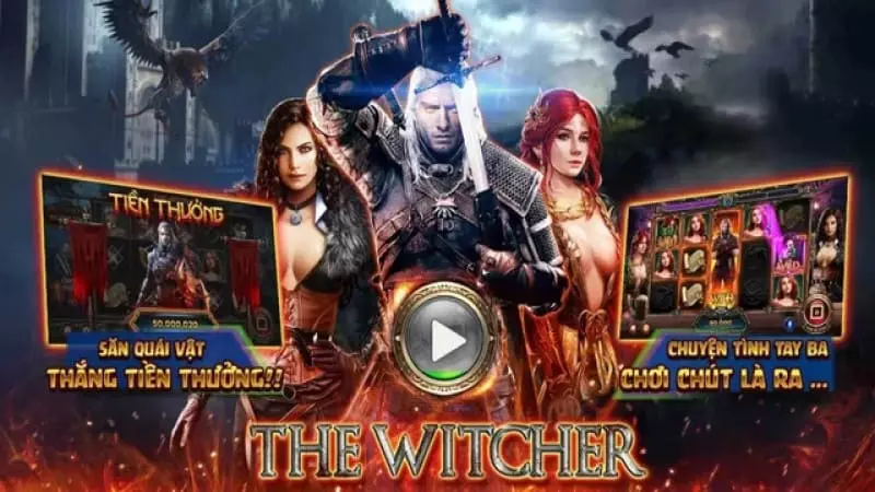 Tham gia choi game the witcher cuc ky loi cuon